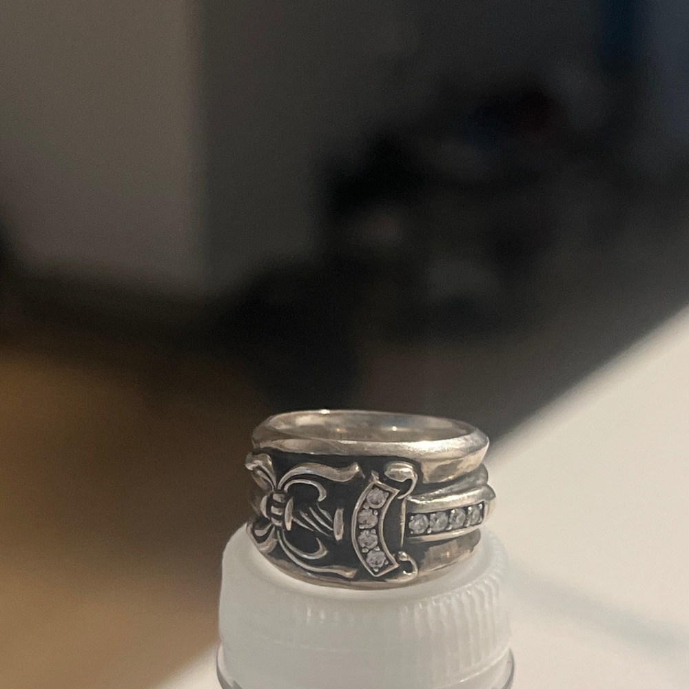 Chrome hearts 1992 dagger diamond heart size 9